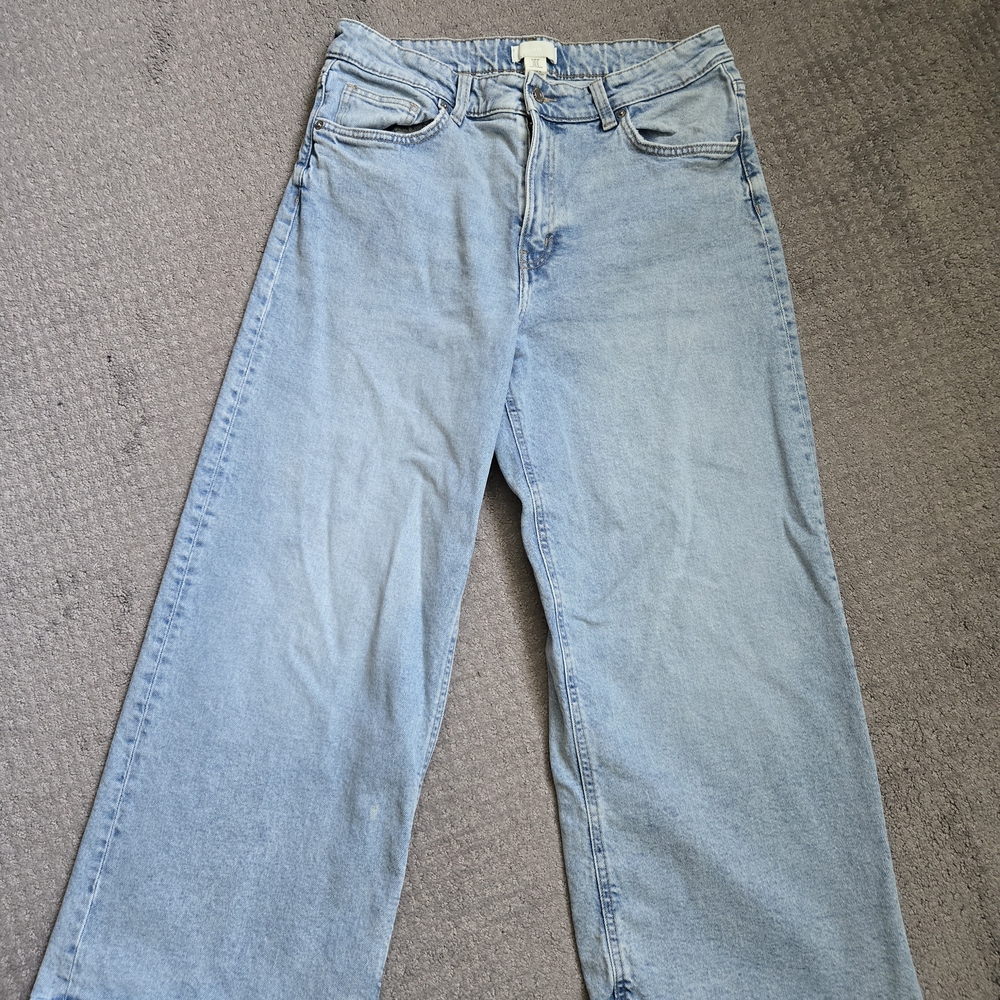 H&M Classic Light Blue Wide Leg Women's Jeans